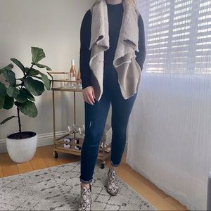 Francesca’s faux shearling vest